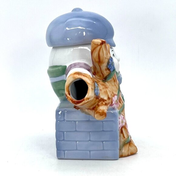 Vintage Feitx Humpty Dumpty Ceramic Teapot Nursery Rhyme Collectible Decor - Picture 6 of 12